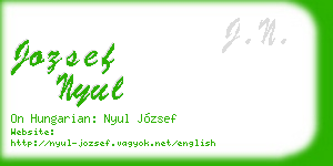 jozsef nyul business card